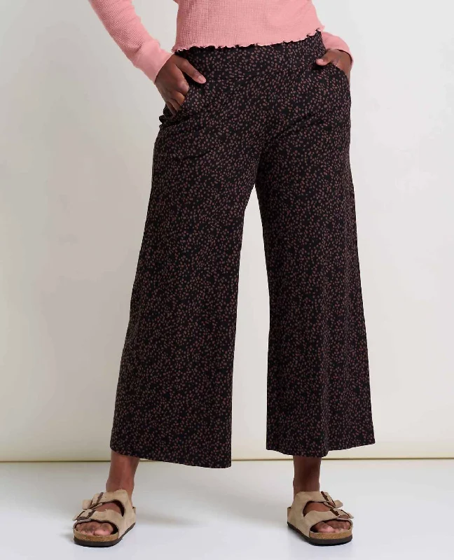 Wardrobe Refresh Chaka Wide Leg Pant In Black Dot