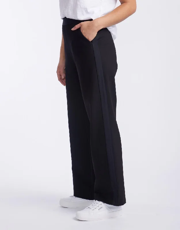 Hot Deals Timeless Straight Leg Ponte Pant - Black On Black