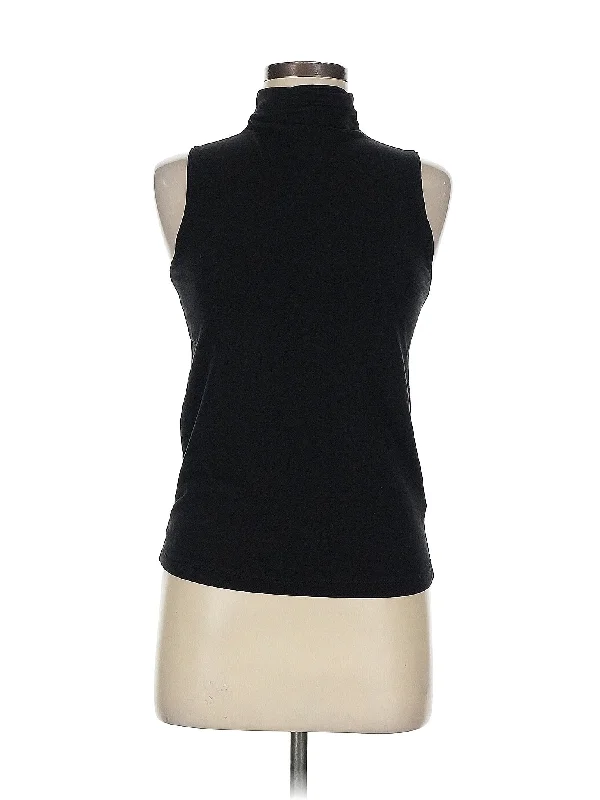 Elegant Styles Sleeveless Turtleneck