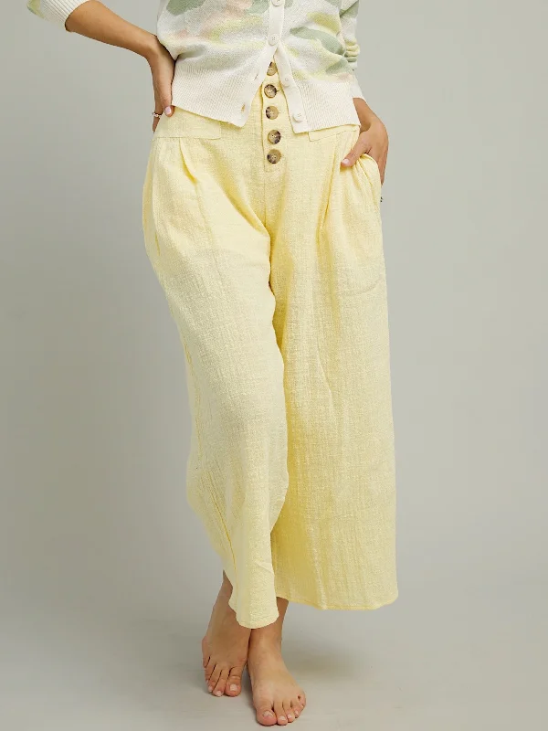 Chic Women’s Clothing for Work and Travel Buttercup Linen Pants