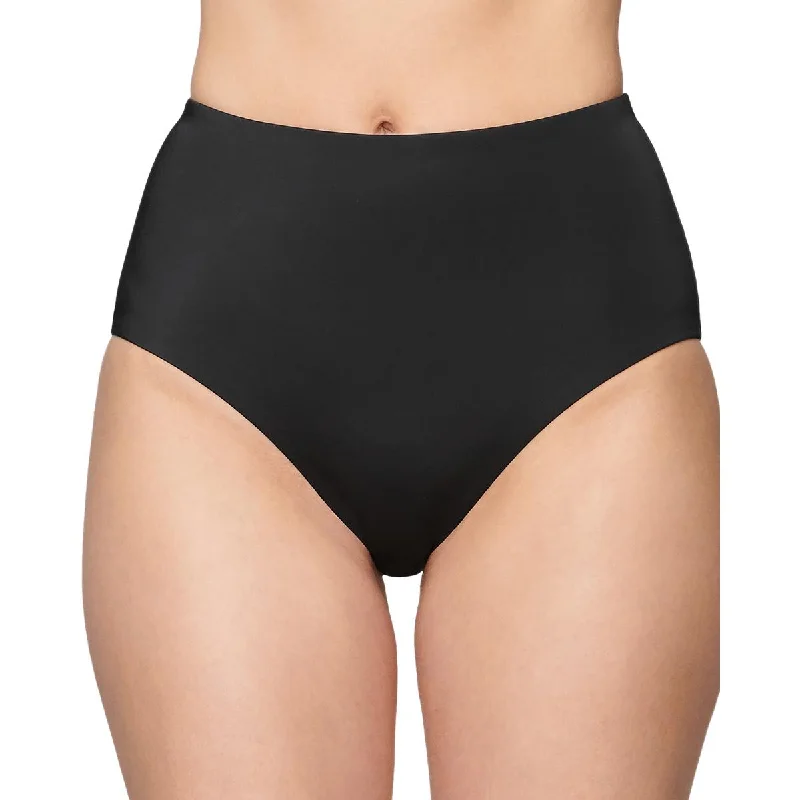 Trend Setting Wardrobe The Highwaist Womens Solid Recycled Polyester Swim Bottom Separates