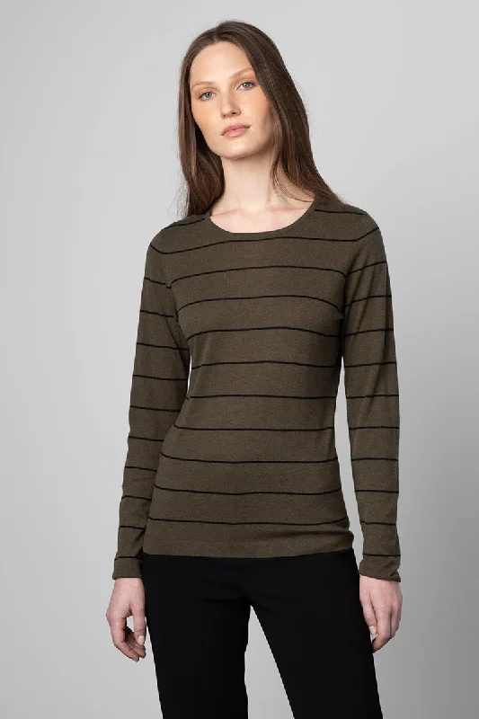 Hot Styles Kinross Cashmere Stripe Crew