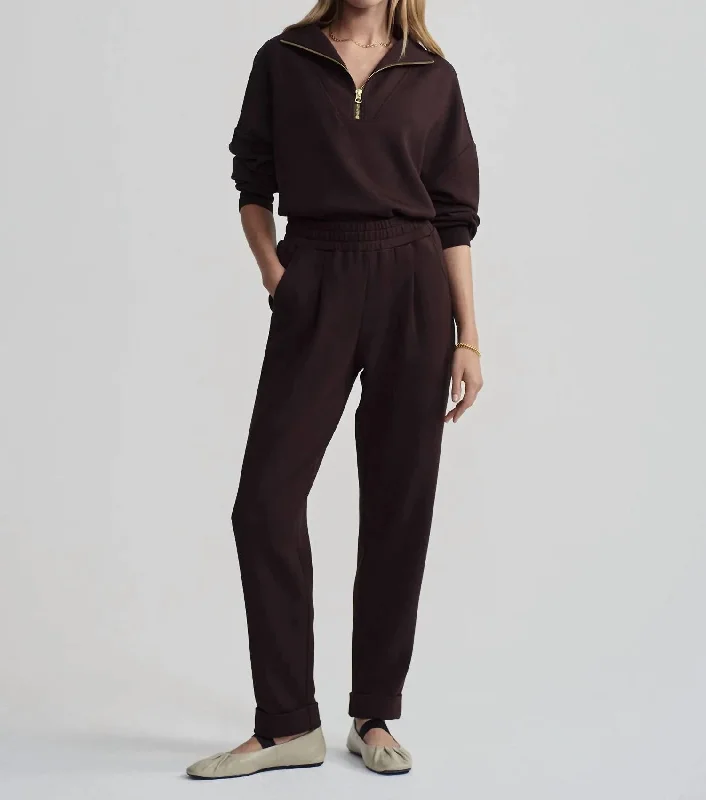 Clothing For Women Rolled Cuff Pant In Coffee Bean