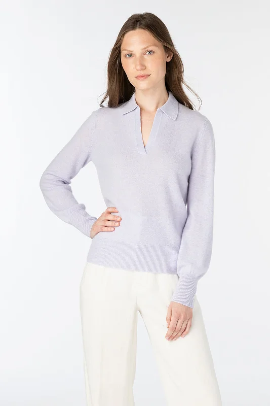 Limited Time Offer Kinross Cashmere Split Neck Polo