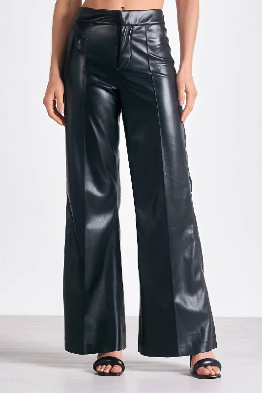 Comfortable Clothes High Waisted Flare Pants In Black