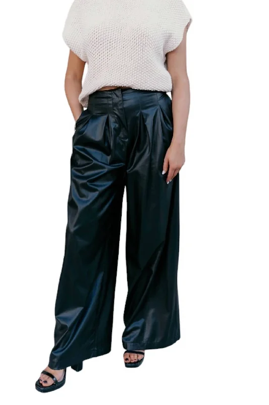 Special Offer Malia Wide Leg Pants In Black