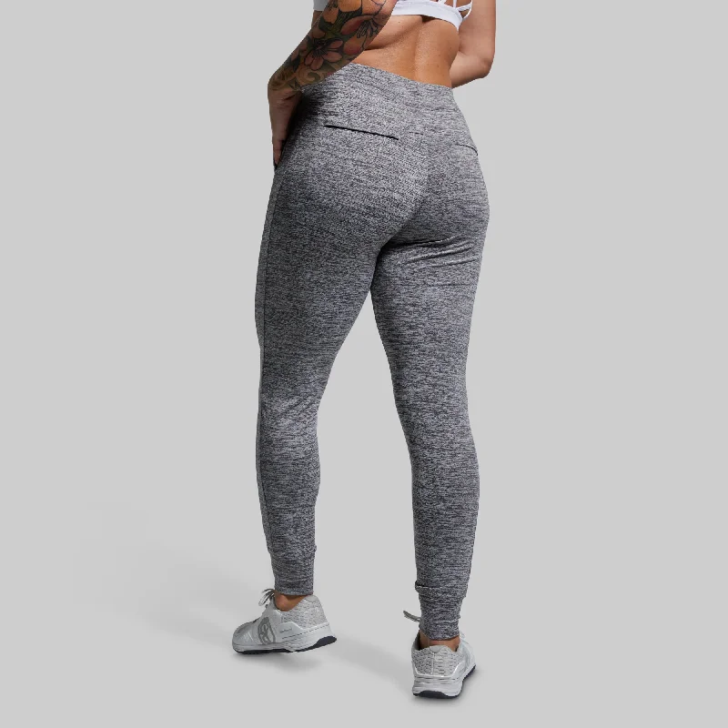 Runway Inspired Wear Women's Rest Day Athleisure Jogger (Heather Grey)