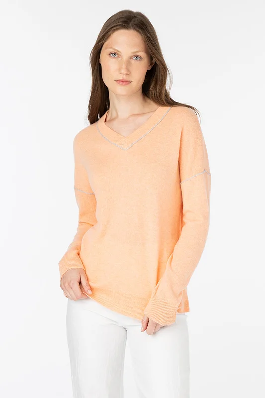 Big Discounts Kinross Cashmere Piped Easy Vee