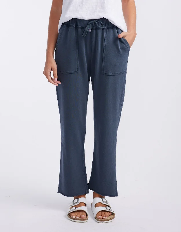 Travel Essentials Raw Edge Lounge Pant - Washed Navy