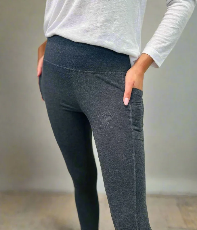 Odd Size Clearance Sale Grey Beverly Hills Polo Club Gym Leggings