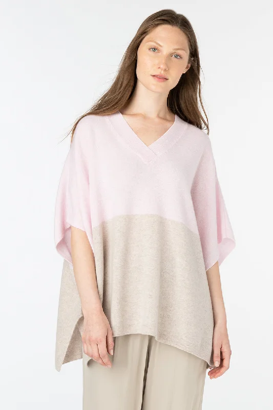 Fashion Sale Kinross Cashmere Colorblock Vee Popover