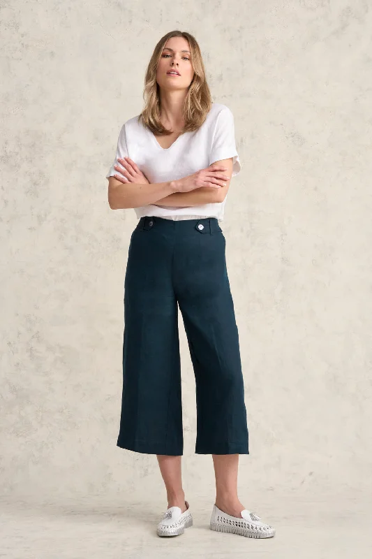 Sale On Sale Linen Culotte - Ink