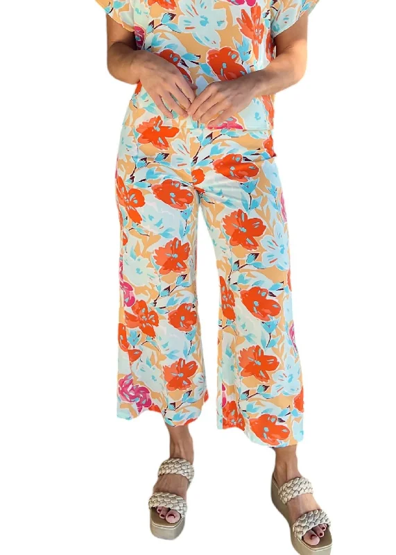 Clothing Online Spritz Pants In Orange Floral