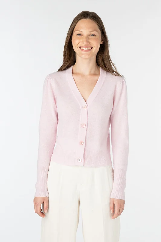 Season Appropriate Women's Collection Kinross Cashmere Fitted Button Cardigan