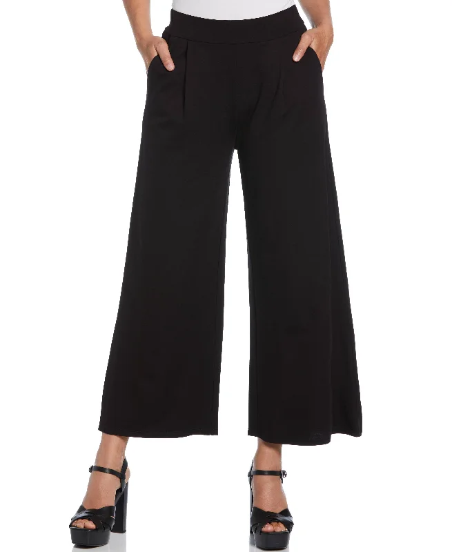 Chic & Cozy Collection Ponte Knit Pull-On Crop Pant