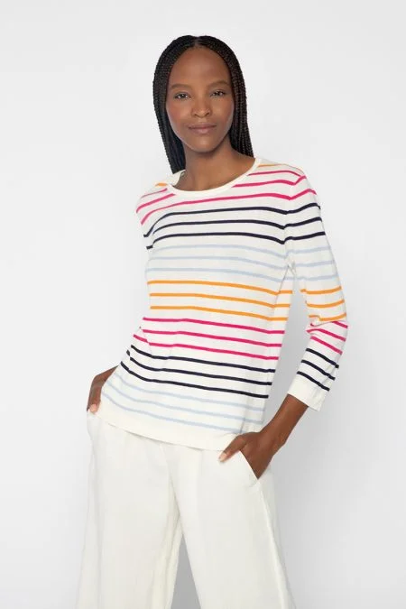 Stylish Basics Kinross Cashmere Coastal Crew