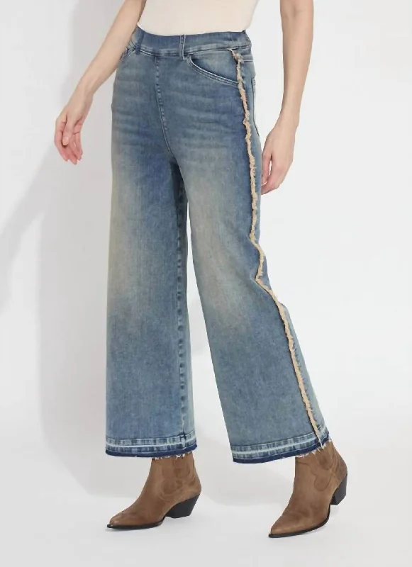 Valentine's Special Era High Waist Wide Leg Jeans In Nutshell Dye Midwash