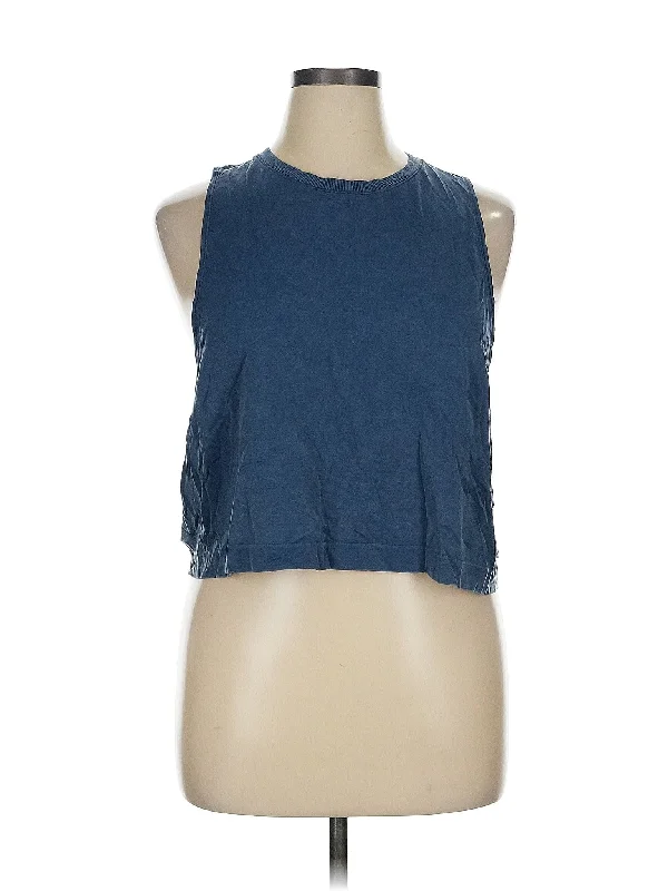 Relaxed Style Sleeveless T Shirt