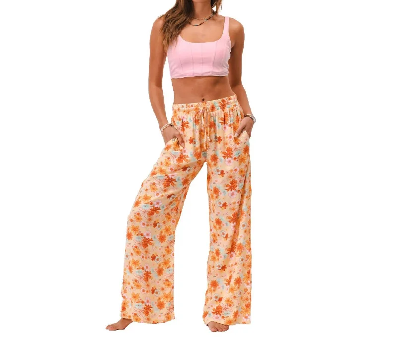 Contemporary Women’s Clothing Wide Leg Drawstring Pants In Clemente