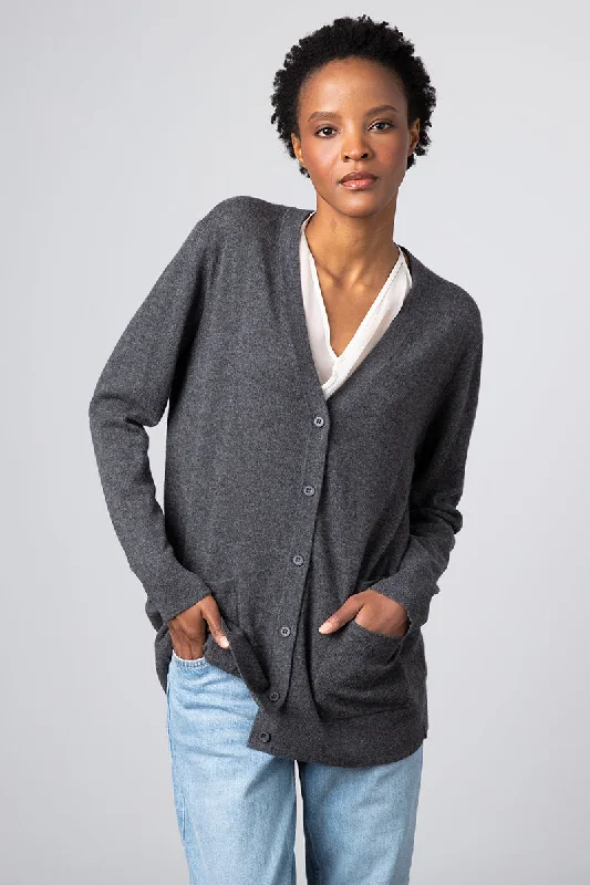 Trendsetter's Closet Kinross Cashmere Boyfriend Cardigan