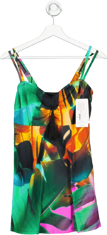 Timeless Elegance ULLA POPKEN Multicoloured Print Swim Dress Swimsuit BNWT UK 16