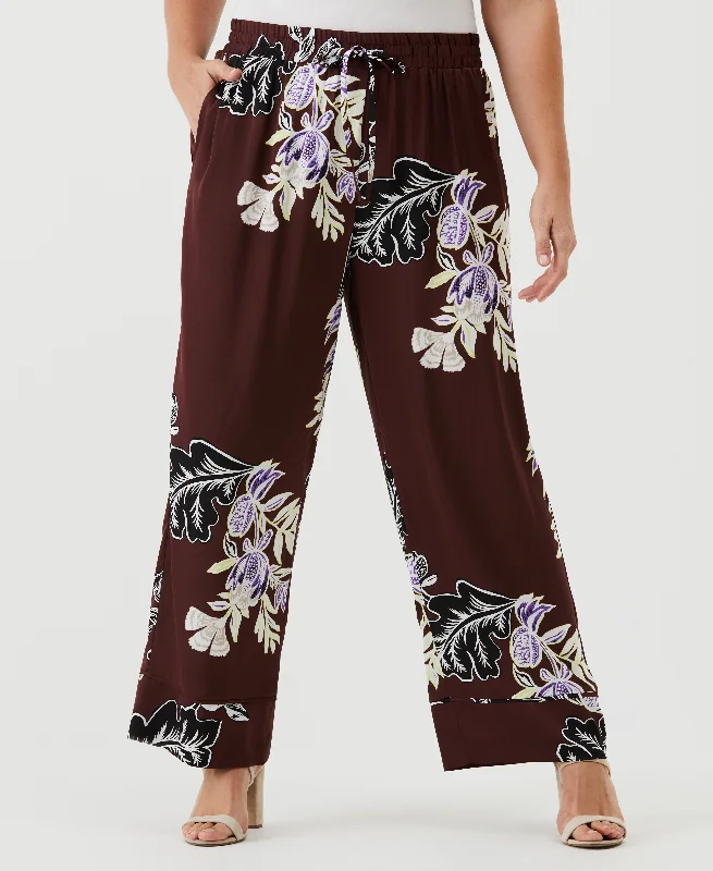 Mega Sale Plus Size Drawstring Pant with Piping