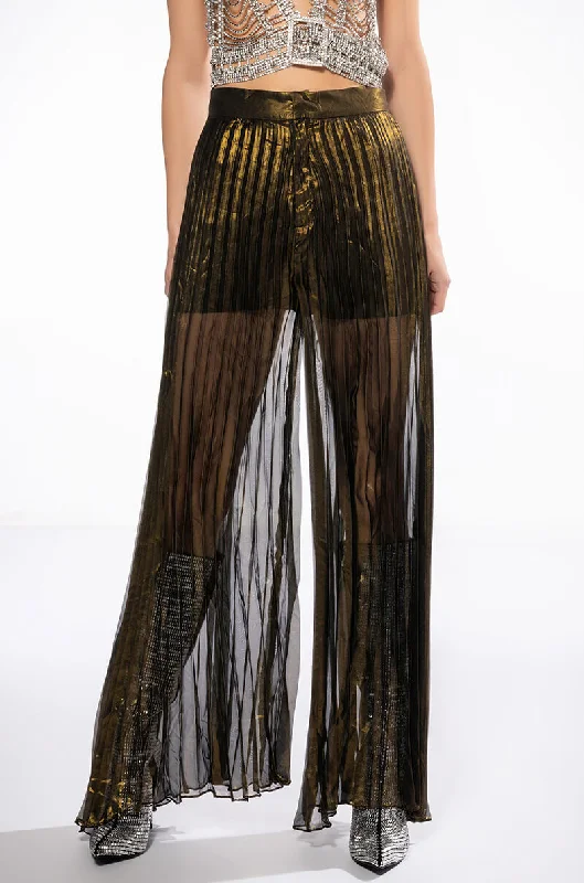 Exclusive Discounts DISCO FLAIR PLEATED WIDE LEG PANTS