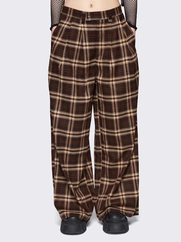 Get The Latest Trends Hari Plaid Grandpa Pants