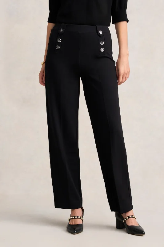 Women’s Casual and Dressy Outfits Sailor Ponte Pant - Black