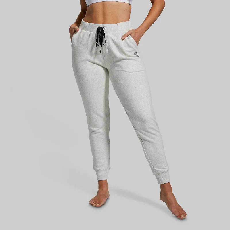 Trend Leading Collection Women's Unmatched Jogger (Heather White)