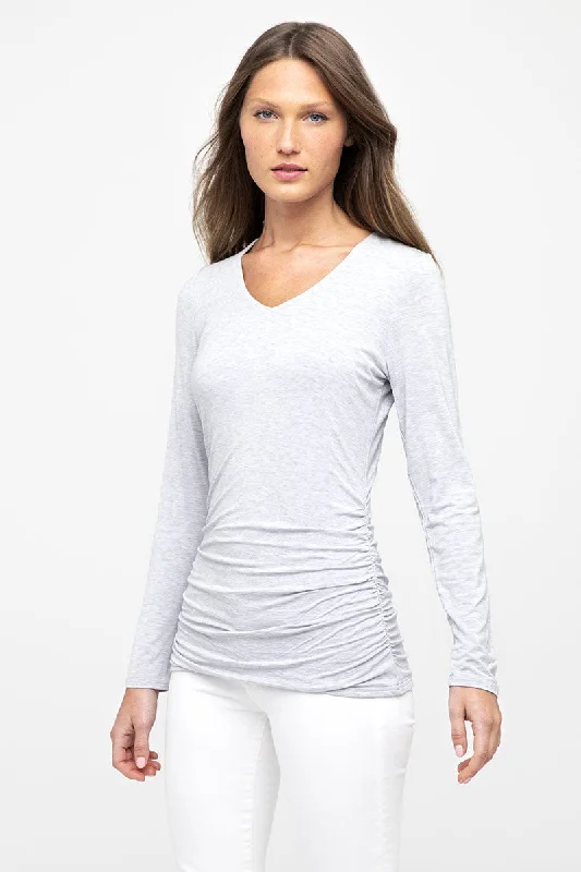 Limited Time Offers Kinross Cashmere Ruched L/S Vee