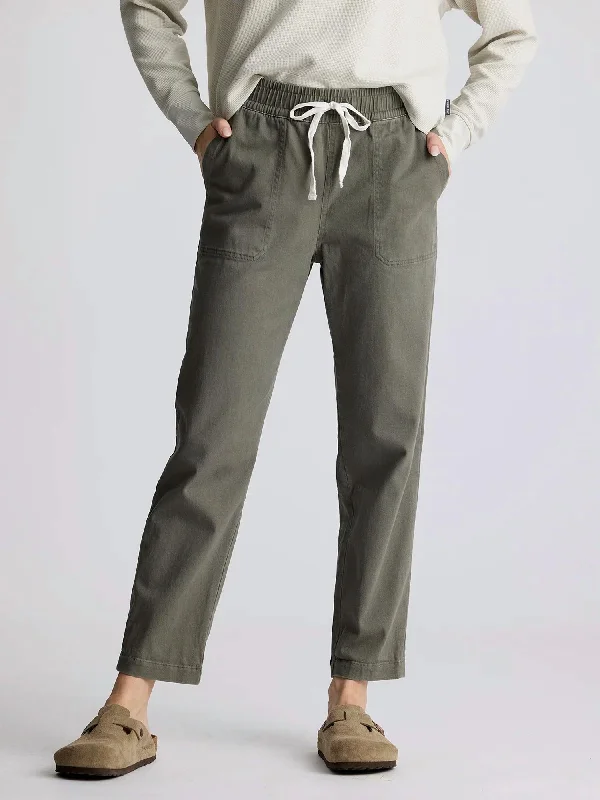 Elegant Women’s Fashion Pacifica Twill Pant In Smokey Olive